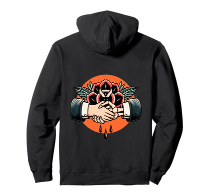 Deal Death Backprint Sad Aesthetic Edgy Hoodie - Streetwear Style Unisex - T-Shirt, Sweatshirt, Hoodie