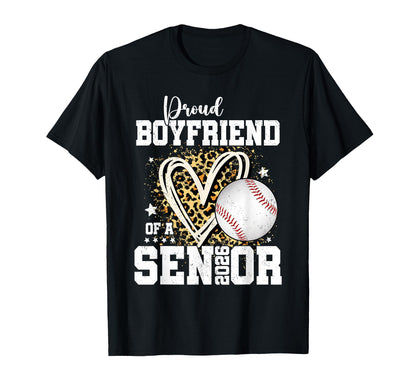 Proud Boyfriend 2026 Senior Baseball T-Shirt - Casual Everyday Wear Unisex - T-Shirt, Sweatshirt, Hoodie