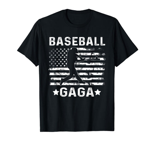 Baseball Gaga Grandma Usa Flag 4Th T-Shirt - Casual Everyday Wear Unisex - T-Shirt, Sweatshirt, Hoodie