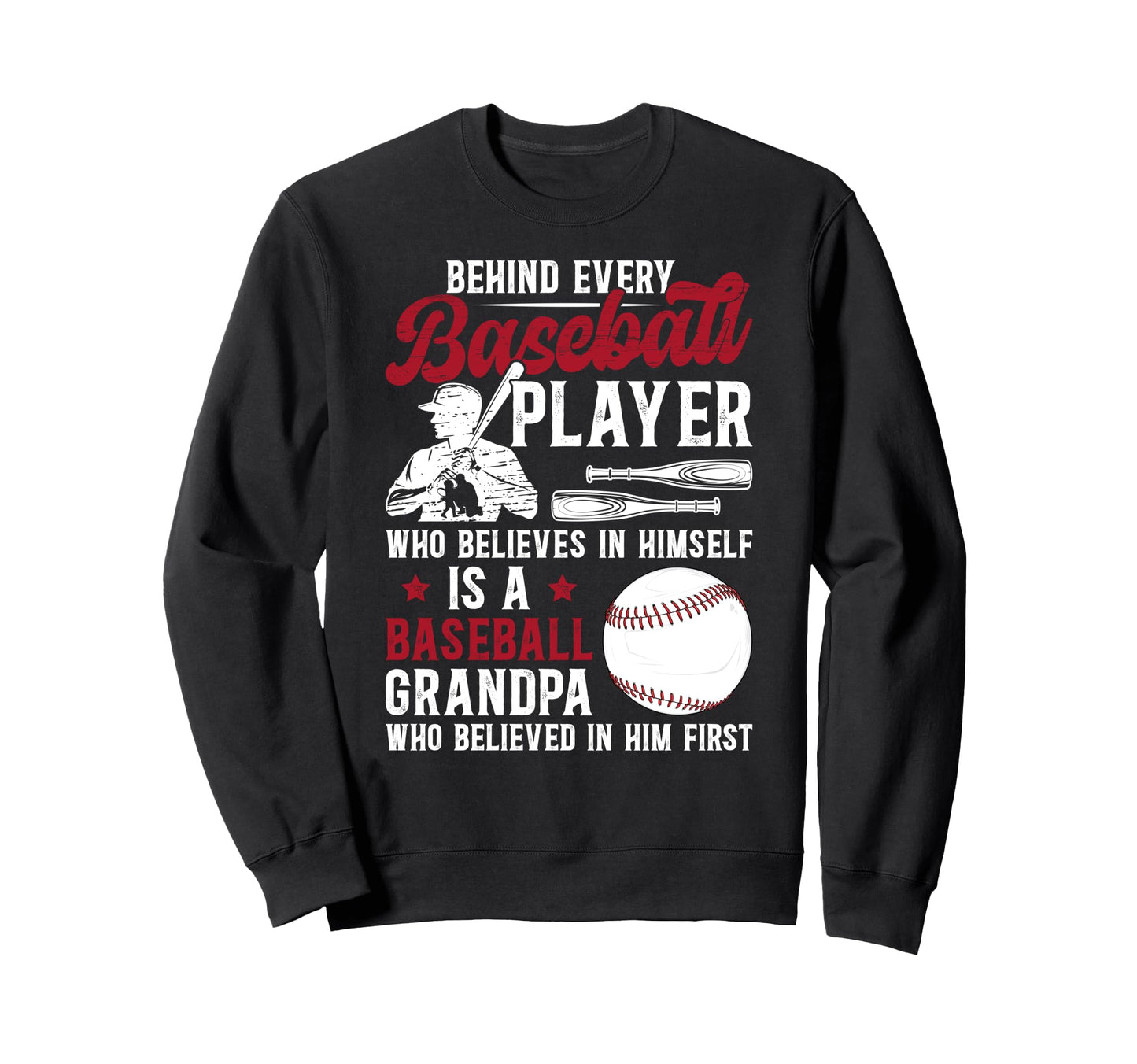 Baseball Grandpa Proud Grandpa Sweatshirt - Aesthetic Graphic for Adults - T-Shirt, Sweatshirt, Hoodie