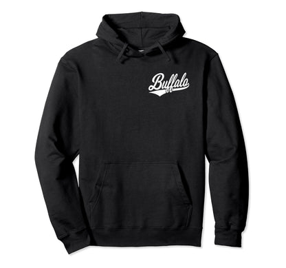 City Buffalo Ny Varsity Script Sports Hoodie - Fun Novelty Design Unisex - T-Shirt, Sweatshirt, Hoodie