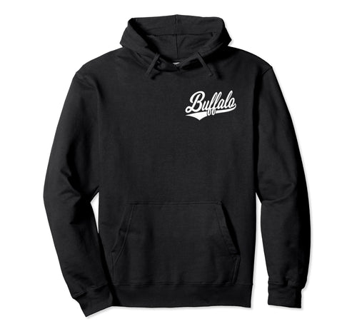 City Buffalo Ny Varsity Script Sports Hoodie - Fun Novelty Design Unisex - T-Shirt, Sweatshirt, Hoodie