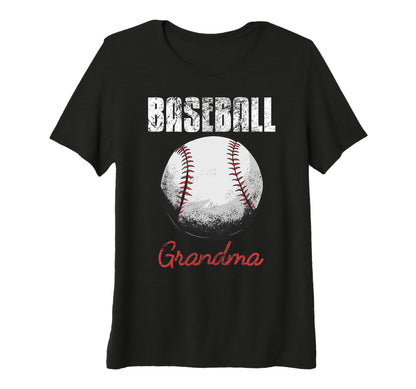 Womens Baseball Grandma Funny Sports T-Shirt - Trendy Graphic for Adults - T-Shirt, Sweatshirt, Hoodie