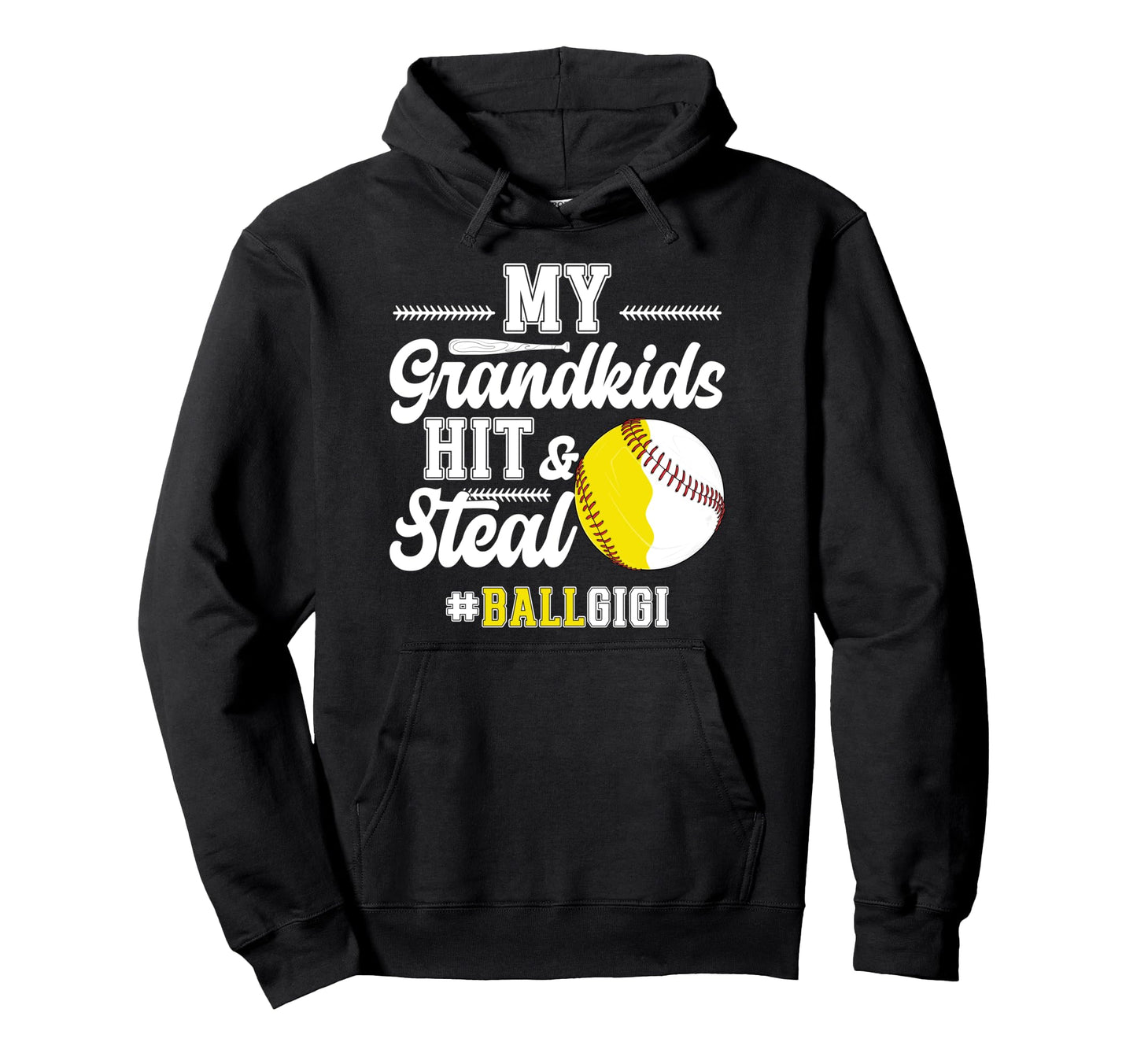 Ball Gigi Groovy Baseball Softball Gigi Hoodie - Streetwear Style Unisex - T-Shirt, Sweatshirt, Hoodie