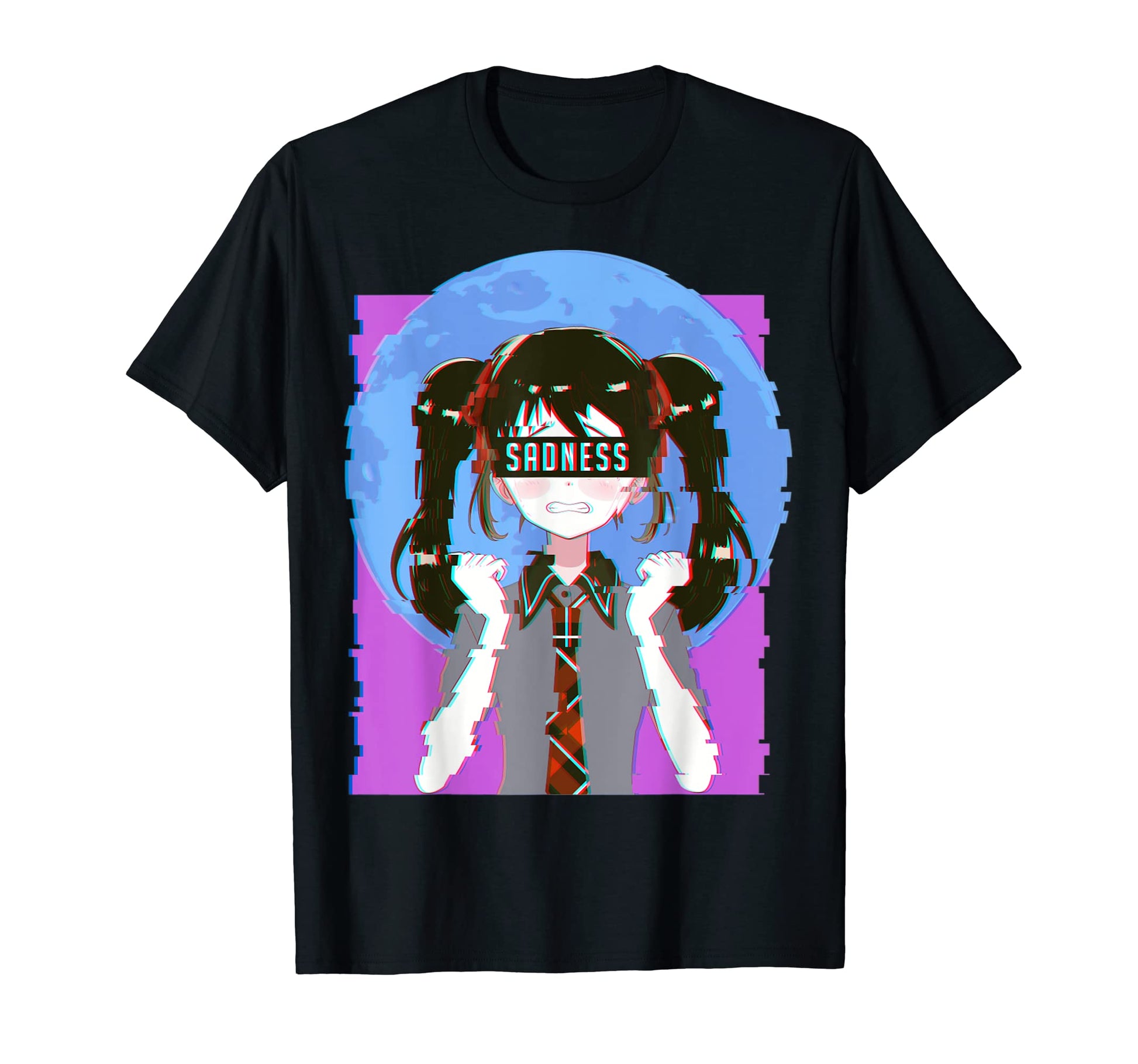 Sadness Aesthetic Goth Anime T-Shirt - Casual Everyday Wear Unisex - T-Shirt, Sweatshirt, Hoodie