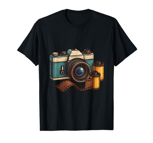 Film Camera Photography Photographers T-Shirt - Unique Graphic Men Women - T-Shirt, Sweatshirt, Hoodie