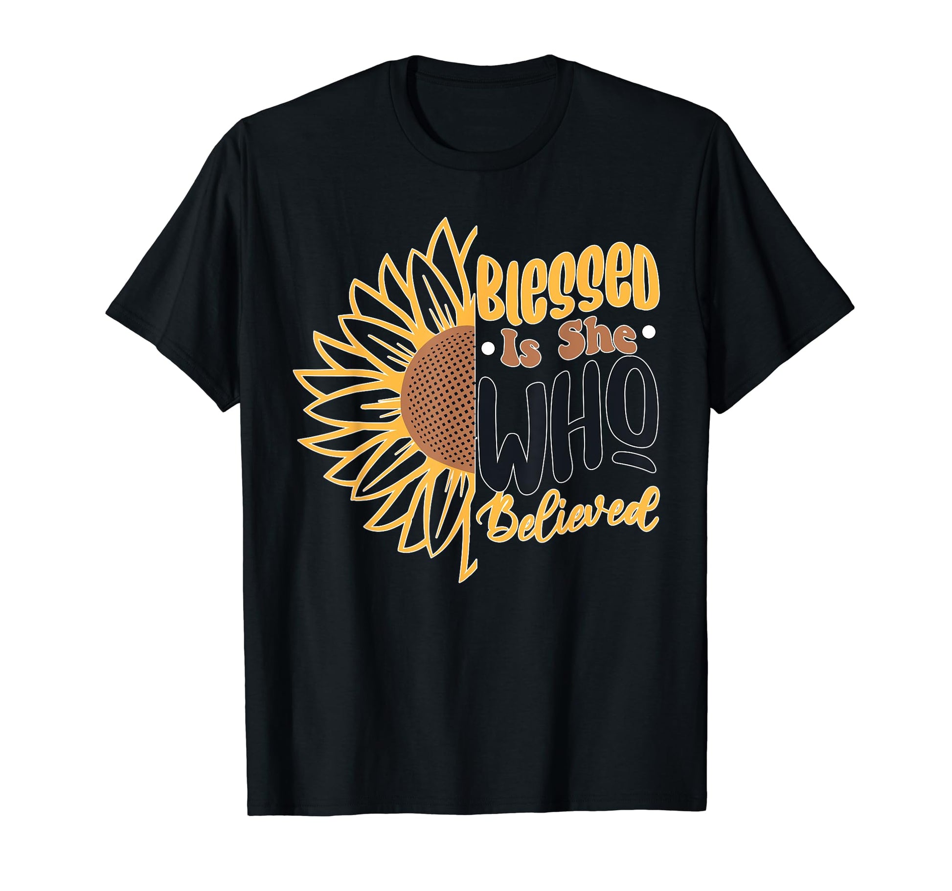 Blessed Is She Who Believed Boho T-Shirt - Custom Art Print Unisex - T-Shirt, Sweatshirt, Hoodie