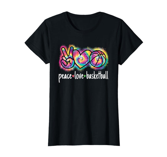 Peace Love Basketball Basketball Player T-Shirt - Fun Novelty Design Unisex - T-Shirt, Sweatshirt, Hoodie
