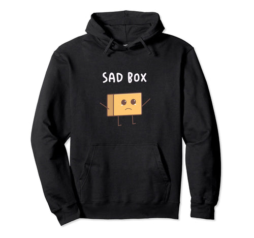 Sad Box Aesthetic Vaporwave Anime Grunge Hoodie - Minimalist Print Unisex - T-Shirt, Sweatshirt, Hoodie