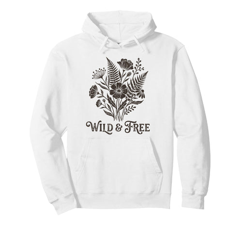 Boho Wildflowers Watercolor Floral Hoodie - Novelty Apparel Men Women - T-Shirt, Sweatshirt, Hoodie