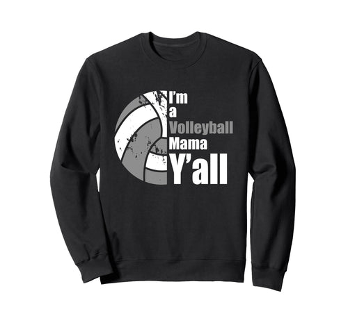 Gray White Volleyball Mom Funny Sweatshirt - Minimalist Print Unisex - T-Shirt, Sweatshirt, Hoodie