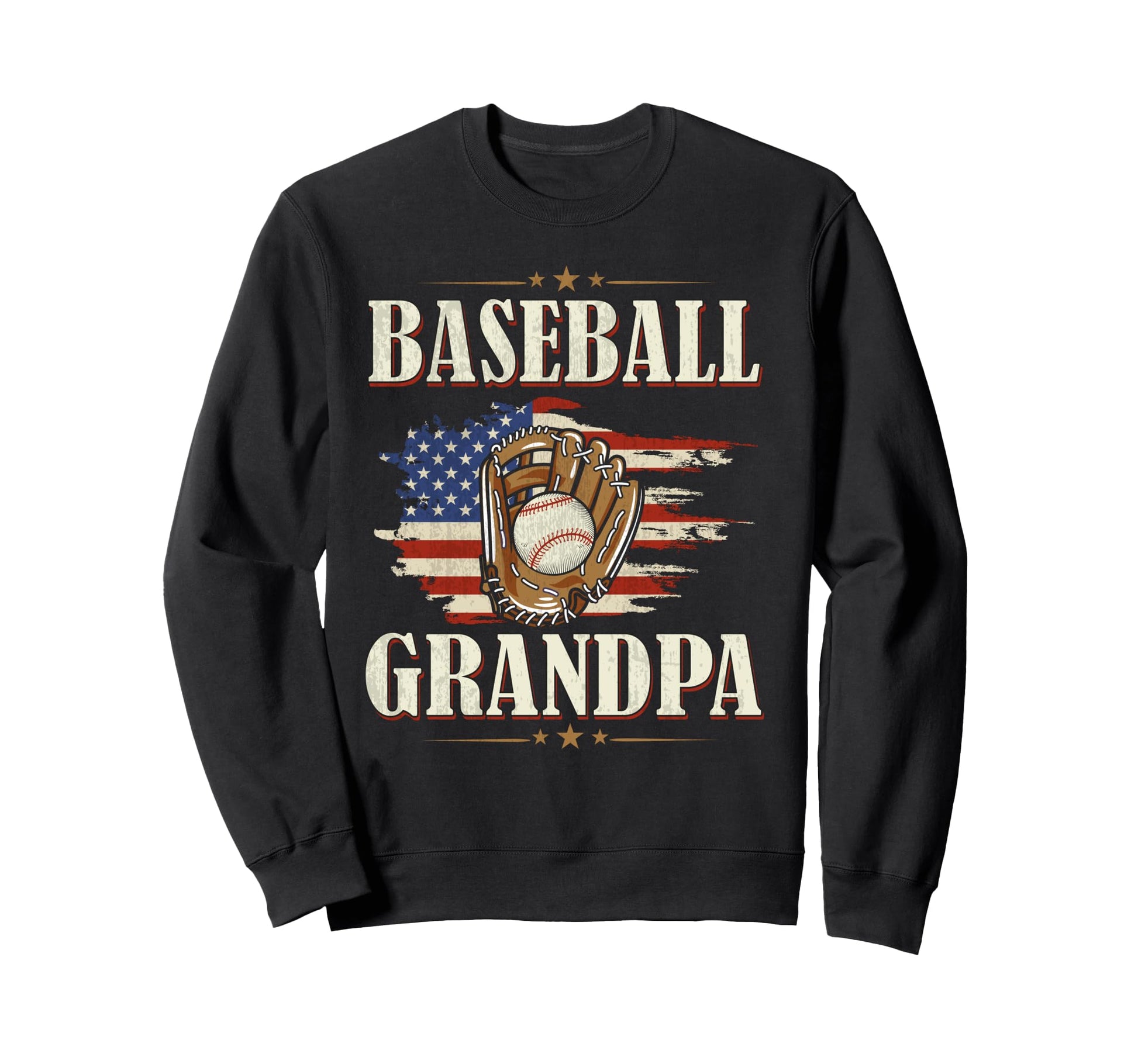 American Flag Usa Proud Grandpa Love Sweatshirt - Unique Graphic Men Women - T-Shirt, Sweatshirt, Hoodie