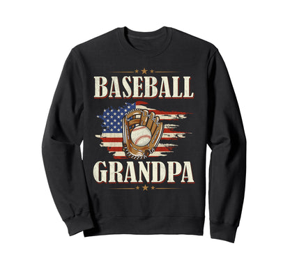 American Flag Usa Proud Grandpa Love Sweatshirt - Unique Graphic Men Women - T-Shirt, Sweatshirt, Hoodie