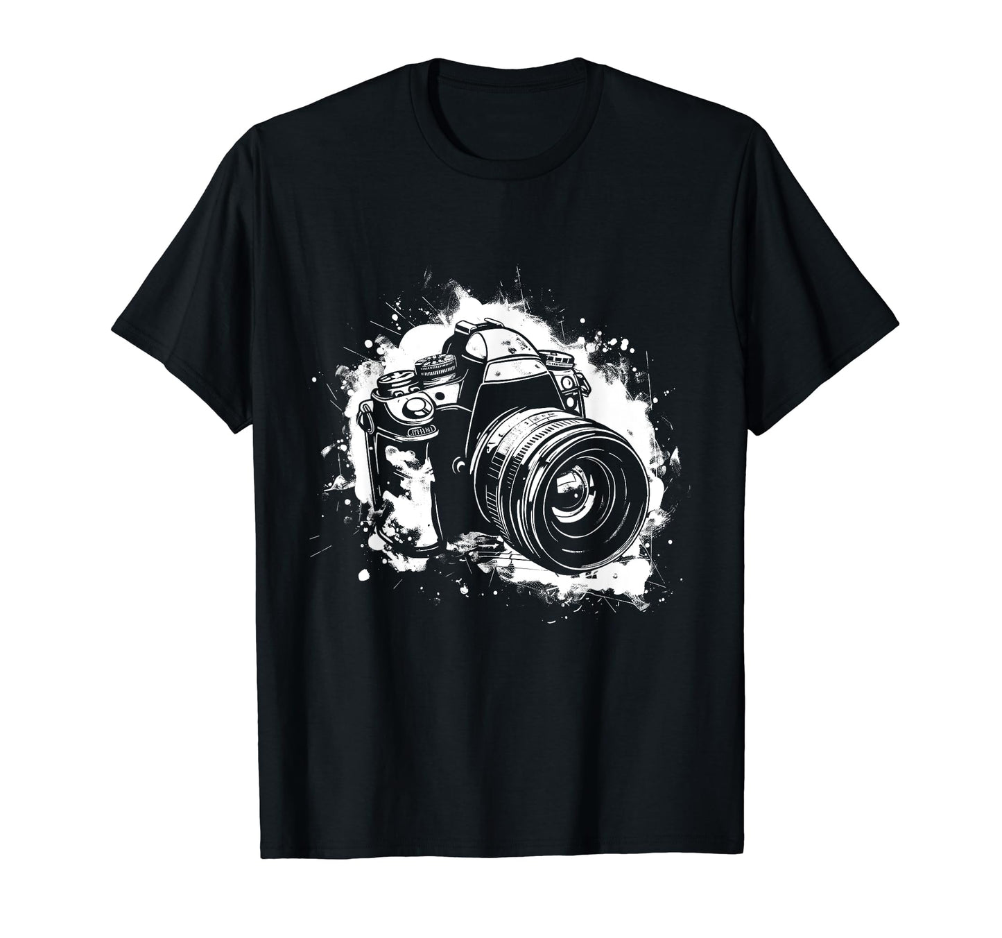Camera Photography Watercolor Art T-Shirt - Trendy Graphic Men Women - T-Shirt, Sweatshirt, Hoodie
