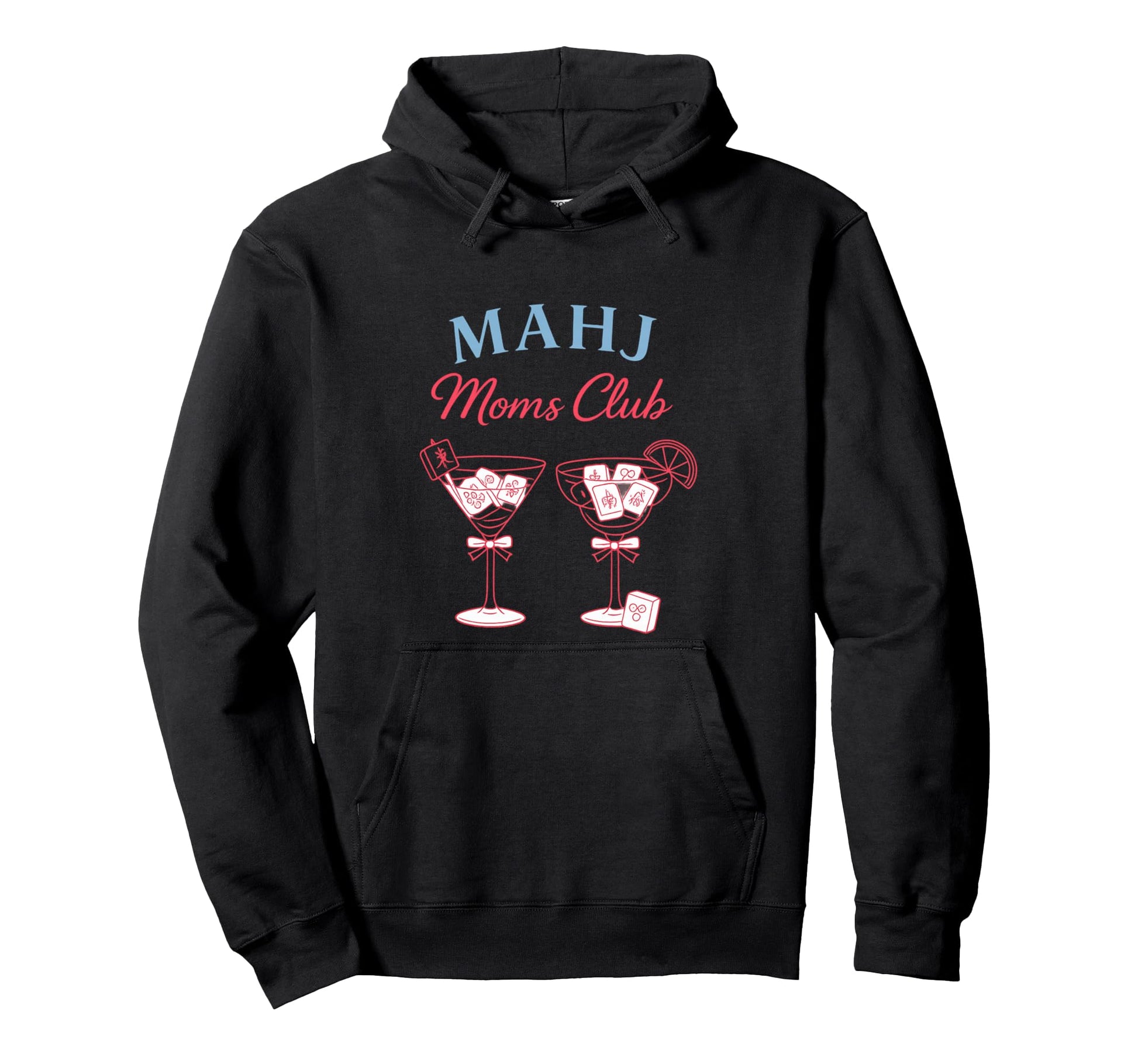 Mahj Moms Club Funny Mahjong Board Hoodie - Custom Art Print for Adults - T-Shirt, Sweatshirt, Hoodie