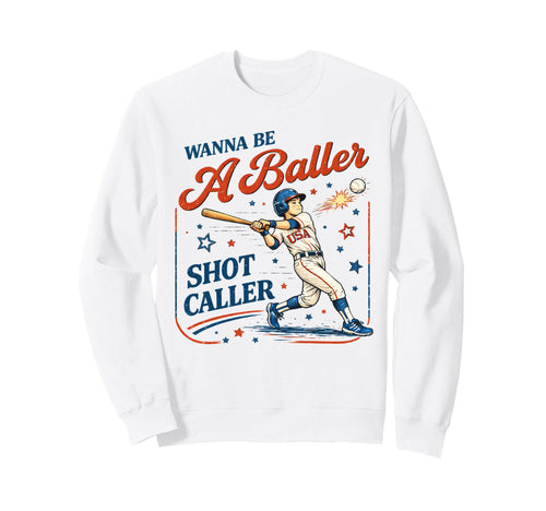 Baseball Season Game Day Vibes Wanna Sweatshirt - Unique Graphic Men Women - T-Shirt, Sweatshirt, Hoodie