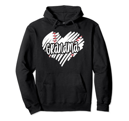 Womens Baseball Grandma Custom Hoodie - Streetwear Style for Adults - T-Shirt, Sweatshirt, Hoodie