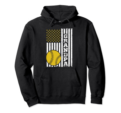 Baseball Grandpa Grandfather Gramps Hoodie - Trendy Graphic for Adults - T-Shirt, Sweatshirt, Hoodie