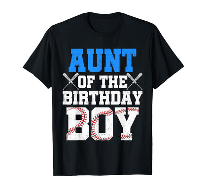 Aunt Birthday Baseball Jersey T-Shirt - Graphic Print Men Women - T-Shirt, Sweatshirt, Hoodie