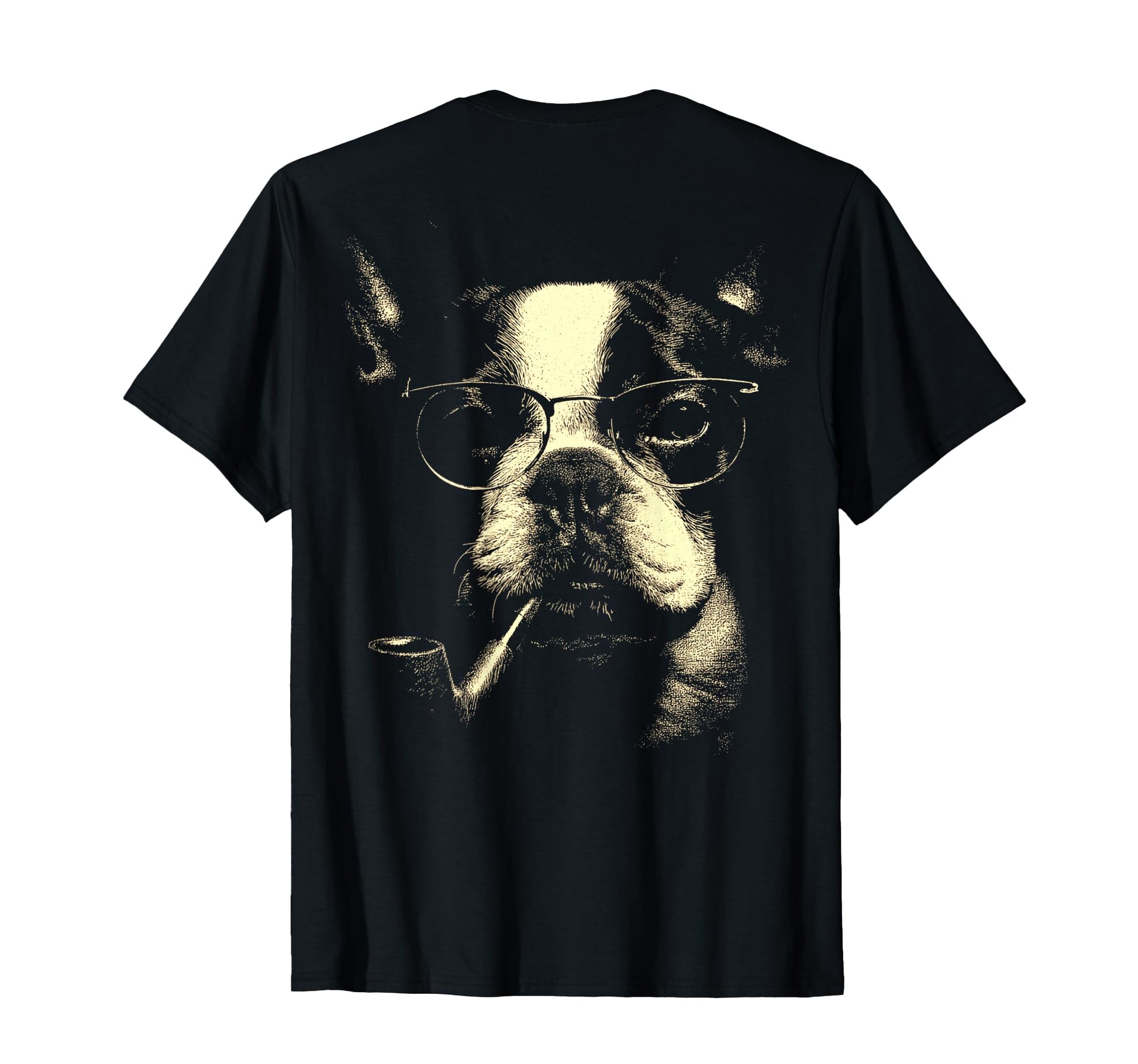 French Bulldog Glasses Smoking Pipe T-Shirt - Streetwear Style Unisex - T-Shirt, Sweatshirt, Hoodie