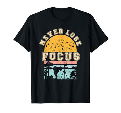 Photographer Camera Never Lose S T-Shirt - Minimalist Print Men Women - T-Shirt, Sweatshirt, Hoodie