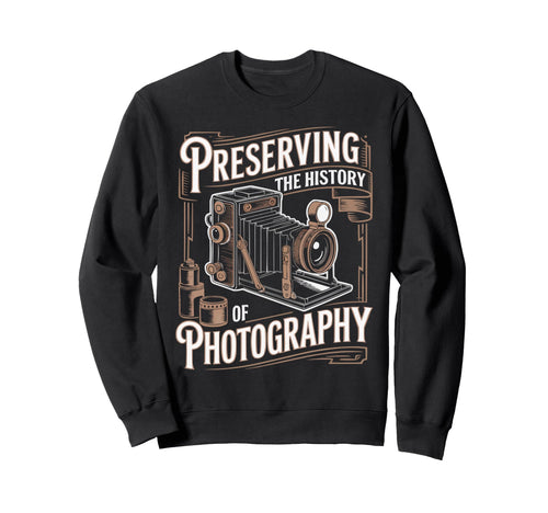 Camera Collector Photography Sweatshirt - Aesthetic Graphic for Adults - T-Shirt, Sweatshirt, Hoodie