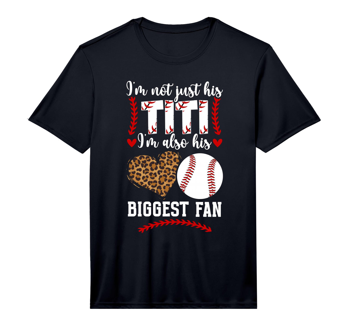 Mens His Biggest Fan Baseball Titi T-Shirt - Minimalist Print Men Women - T-Shirt, Sweatshirt, Hoodie