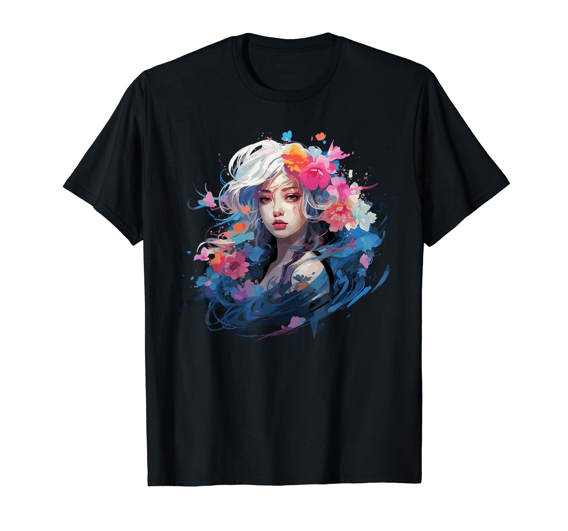 Beautiful Flowers Y2K Aesthetic Japanese T-Shirt - Unique Graphic Unisex - T-Shirt, Sweatshirt, Hoodie