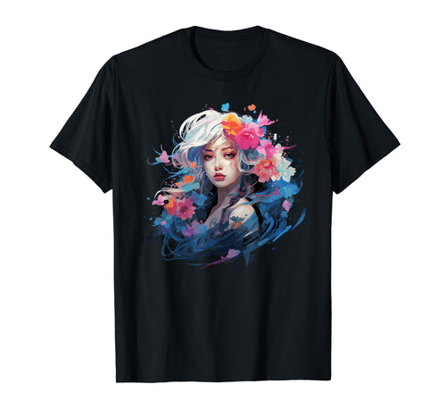 Beautiful Flowers Y2K Aesthetic Japanese T-Shirt - Unique Graphic Unisex - T-Shirt, Sweatshirt, Hoodie