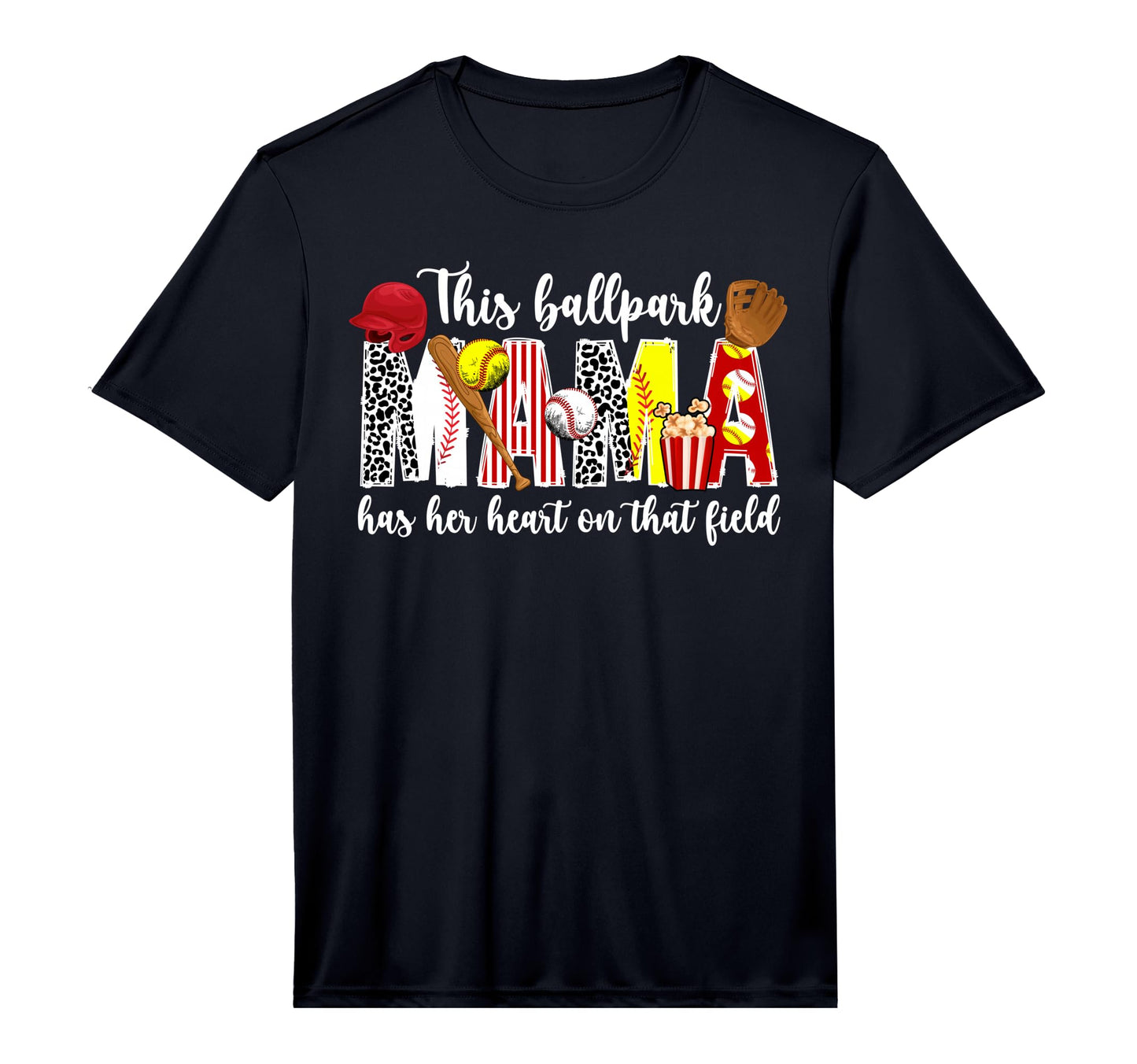 Mens Ballpark Mama Proud Baseball T-Shirt - Streetwear Style for Adults - T-Shirt, Sweatshirt, Hoodie