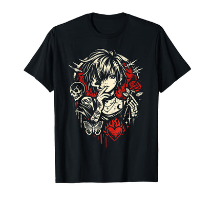 Smoking Grunge Goth Tattoo Art Rock T-Shirt - Graphic Print Men Women - T-Shirt, Sweatshirt, Hoodie
