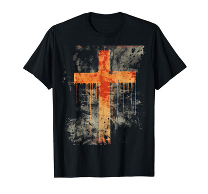 Cross Distressed 90S Goth Grunge T-Shirt - Streetwear Style for Adults - T-Shirt, Sweatshirt, Hoodie