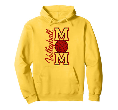 Volleyball Mom Game Day Mama Hoodie - Custom Art Print for Adults - T-Shirt, Sweatshirt, Hoodie