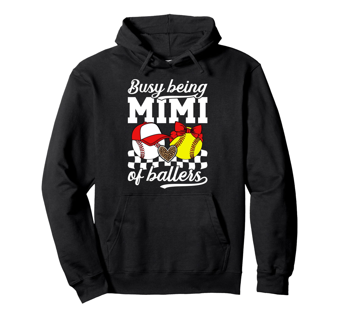 Busy Being Mimi Ballers Baseball Hoodie - Unique Graphic for Adults - T-Shirt, Sweatshirt, Hoodie