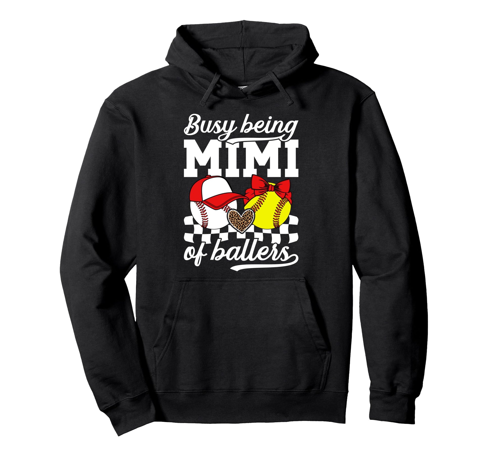 Busy Being Mimi Ballers Baseball Hoodie - Unique Graphic for Adults - T-Shirt, Sweatshirt, Hoodie