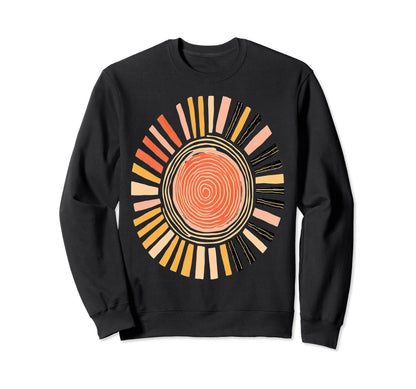 Abstract Sun Boho Sweatshirt - Trendy Graphic Men Women - T-Shirt, Sweatshirt, Hoodie