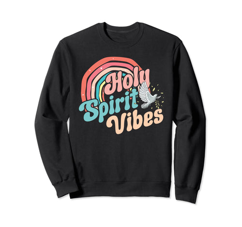 Holy Spirit Vibes Spiritual Dove Sweatshirt - Minimalist Print Unisex - T-Shirt, Sweatshirt, Hoodie