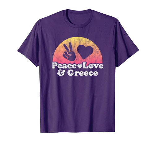 Peace Love And Greece T-Shirt - Unique Graphic Men Women - T-Shirt, Sweatshirt, Hoodie