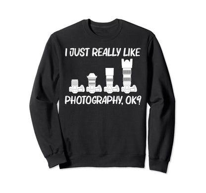 Photography Art Photographer Sweatshirt - Trendy Graphic for Adults - T-Shirt, Sweatshirt, Hoodie