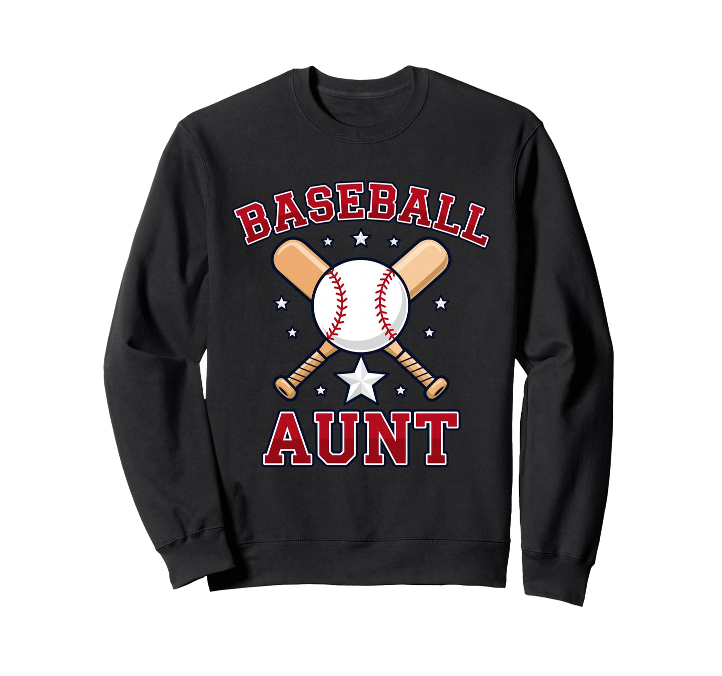 Baseball Aunt Art Funny Baseball Sweatshirt - Custom Art Print Unisex - T-Shirt, Sweatshirt, Hoodie