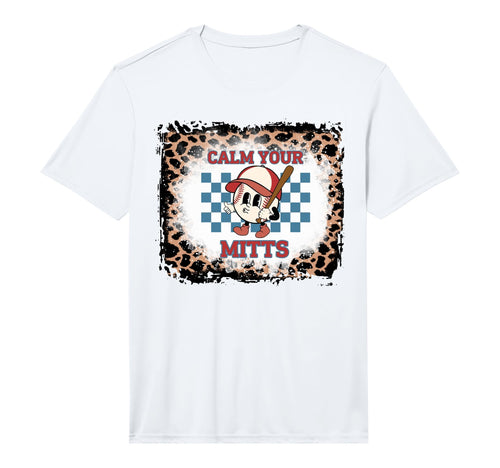 Mens Leopard Bleached Calm Your T-Shirt - Minimalist Print for Adults - T-Shirt, Sweatshirt, Hoodie