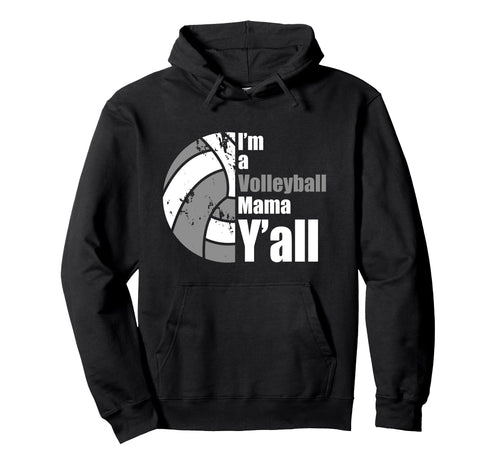 Gray White Volleyball Mom Funny Mother Hoodie - Aesthetic Graphic Unisex - T-Shirt, Sweatshirt, Hoodie