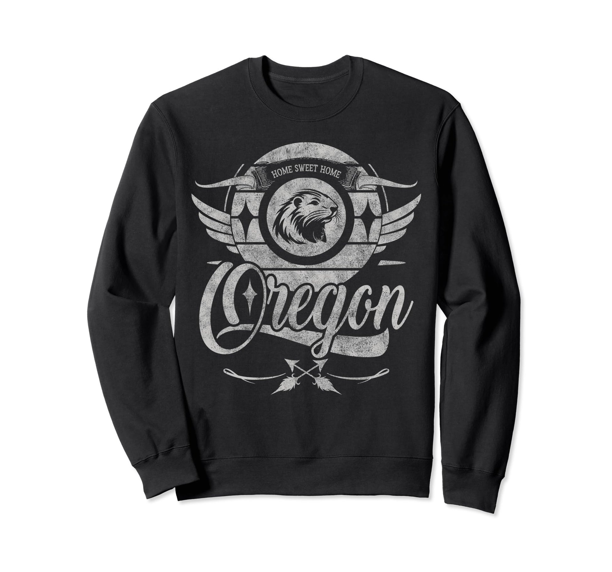 Oregon State Animal Beaver Sweet Home Sweatshirt - Graphic Print Unisex - T-Shirt, Sweatshirt, Hoodie