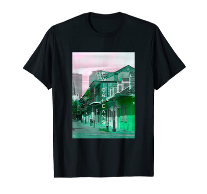 Louisiana Vaporwave Aesthetic T-Shirt - Custom Art Print for Adults - T-Shirt, Sweatshirt, Hoodie