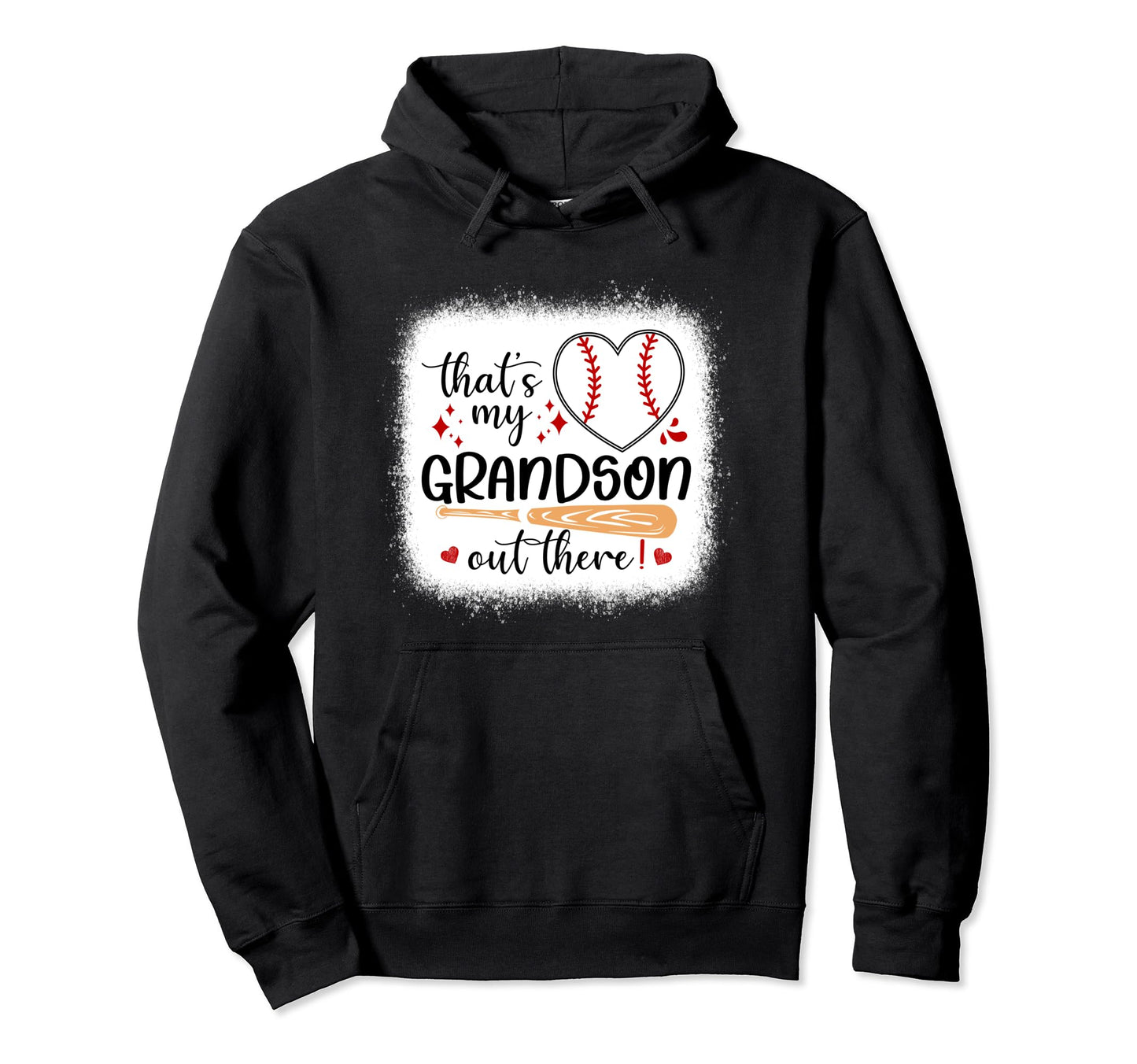 Thats My Grandson Out There Baseball Hoodie - Custom Art Print Unisex - T-Shirt, Sweatshirt, Hoodie
