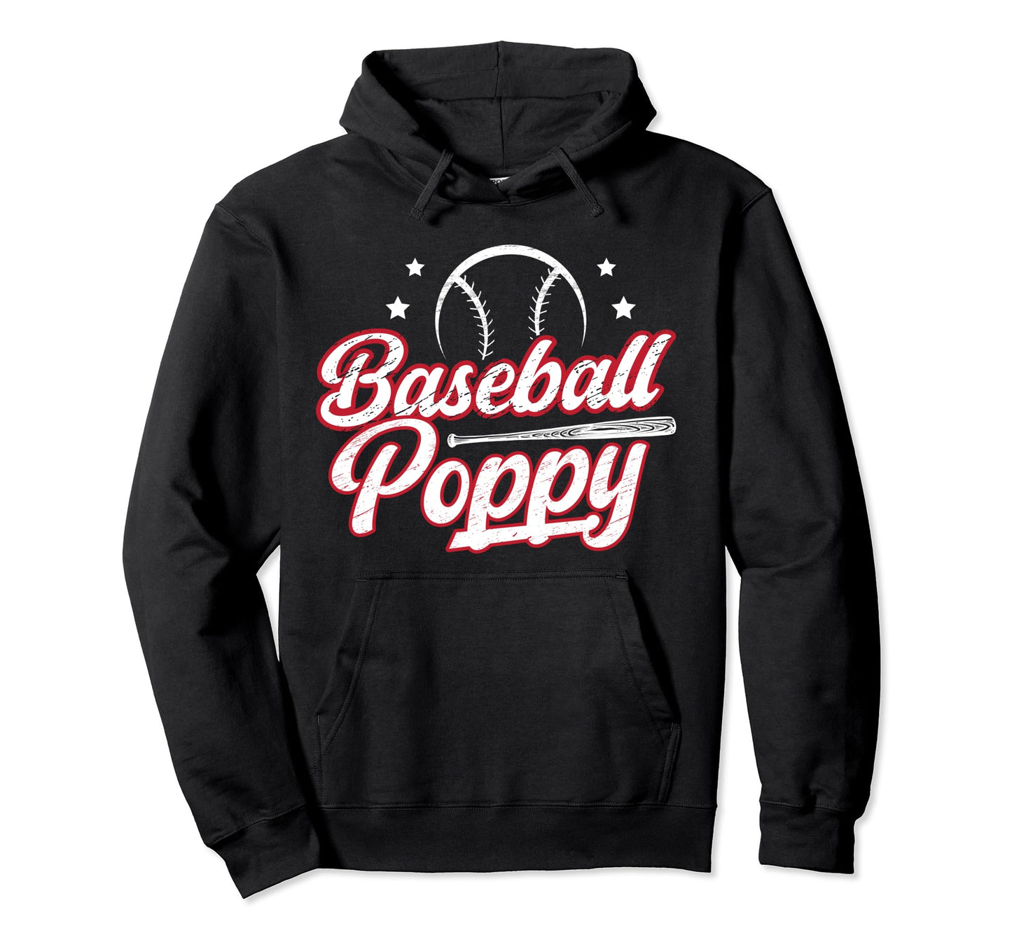 Baseball Poppy Grandpa Poppy Baseball Hoodie - Streetwear Style Men Women - T-Shirt, Sweatshirt, Hoodie