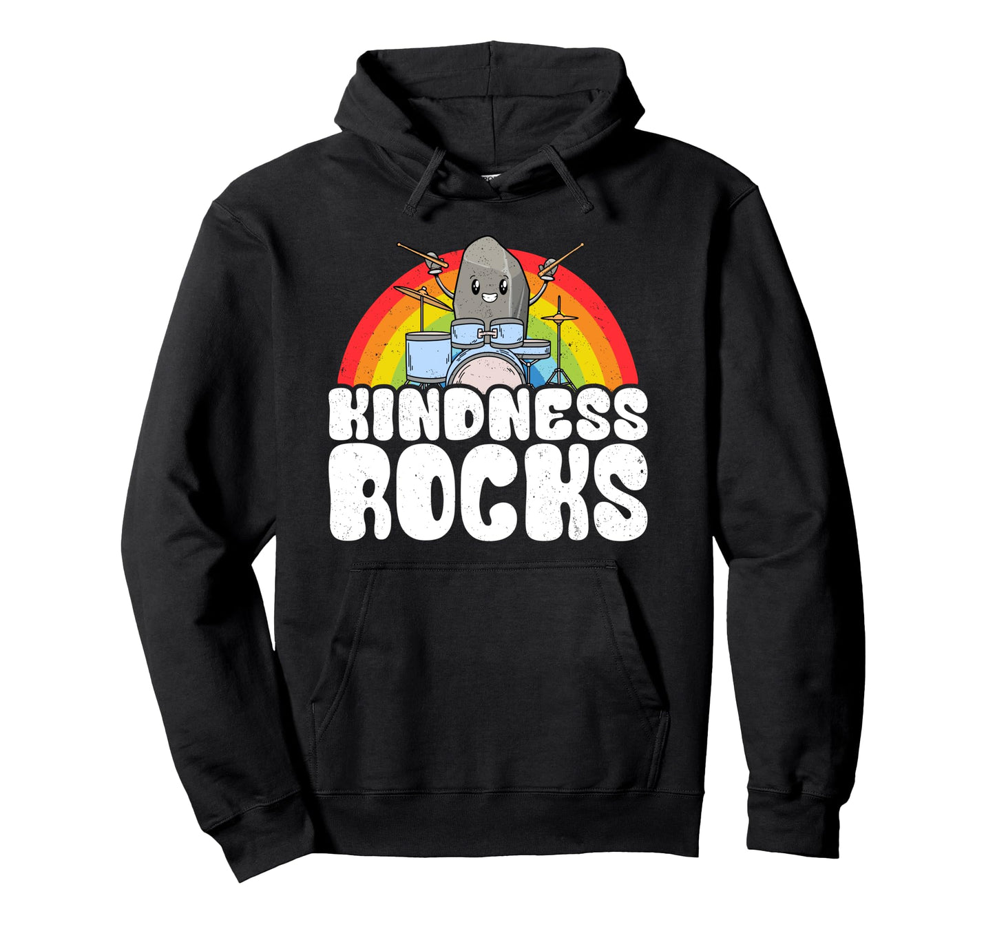 Anti Bullying Rainbow Hippie Music Hoodie - Unique Graphic for Adults - T-Shirt, Sweatshirt, Hoodie