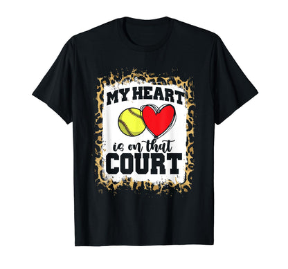 Softball Game Day Mom Leopard Cheetah T-Shirt - Trendy Graphic Men Women - T-Shirt, Sweatshirt, Hoodie