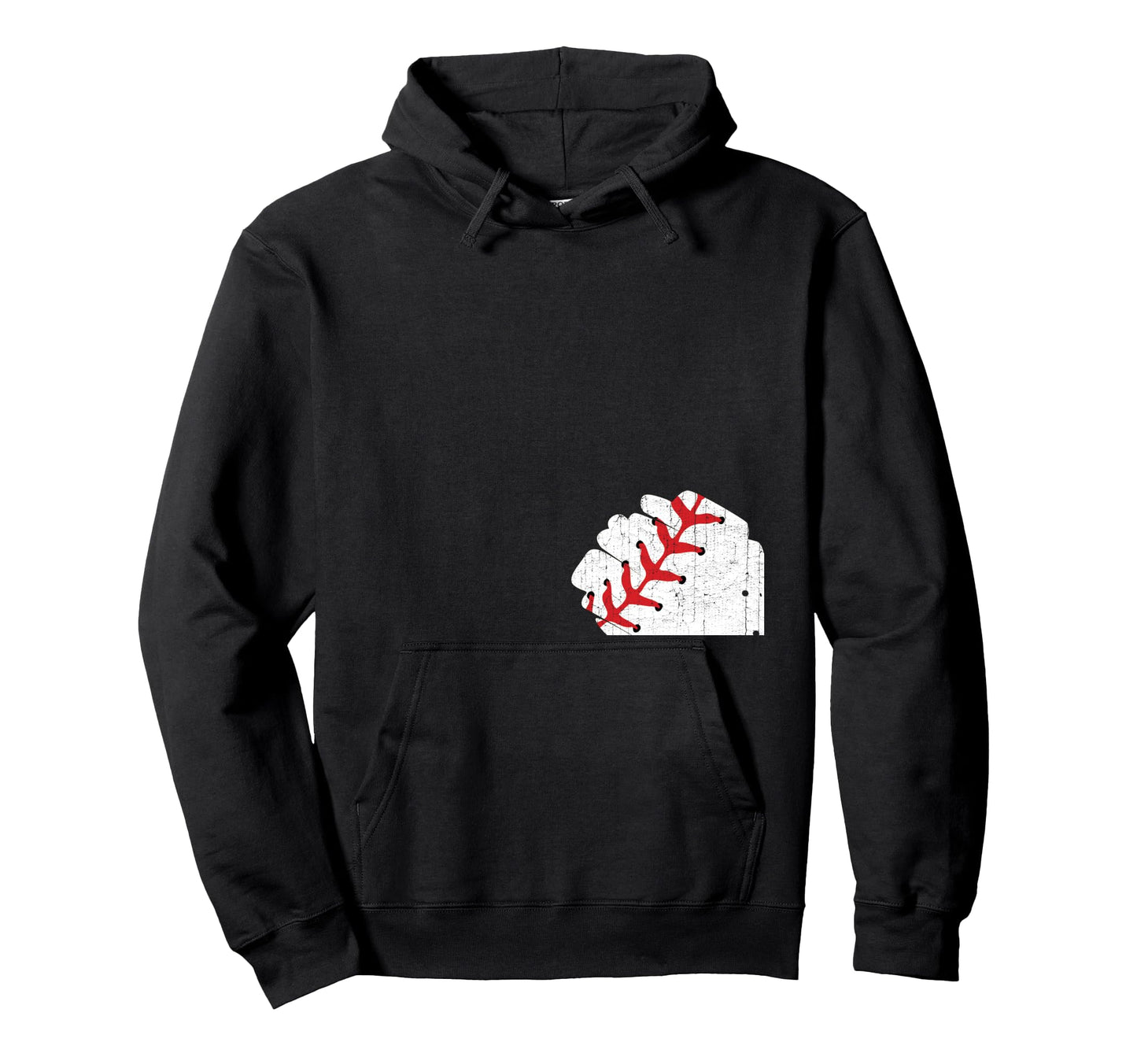 Baseball Mom Baseball Heart Hoodie - Casual Everyday Wear Men Women - T-Shirt, Sweatshirt, Hoodie