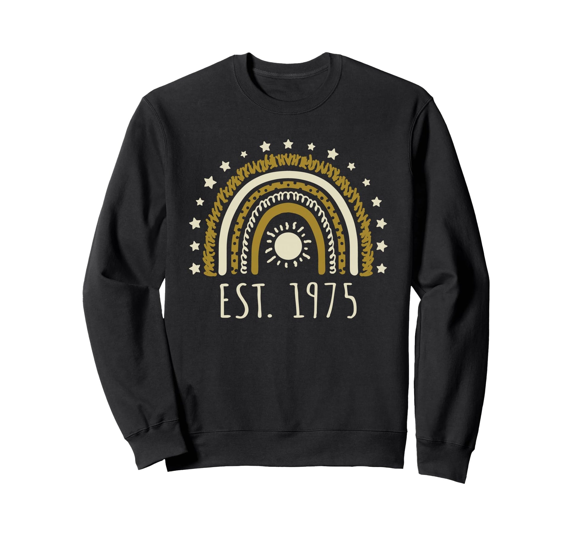 Est 1975 Rainbow Established 1975 Sweatshirt - Novelty Apparel Unisex - T-Shirt, Sweatshirt, Hoodie